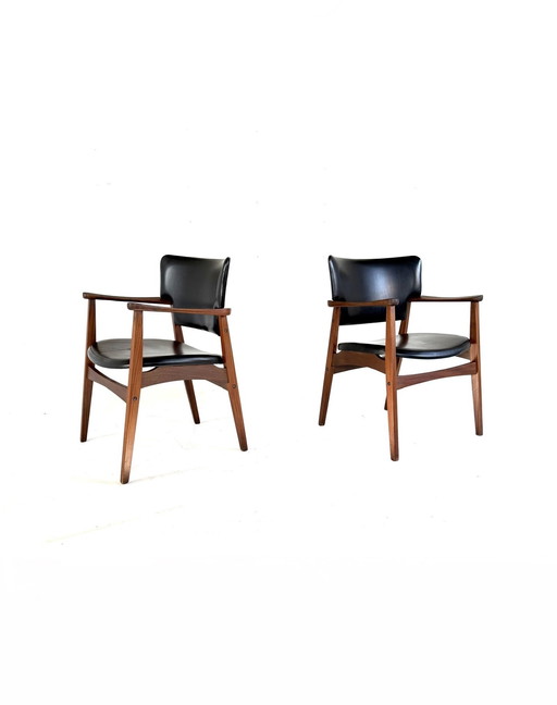 Conjunto de 2 sillones vintage, Bernhard Pedersen '60