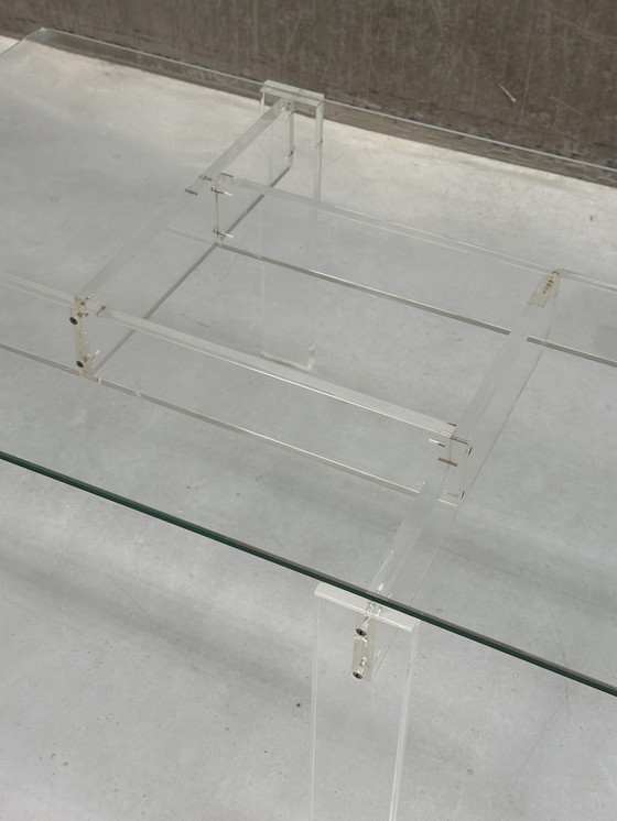 Image 1 of Table basse vintage Swart / plateau en acrylique et verre '60