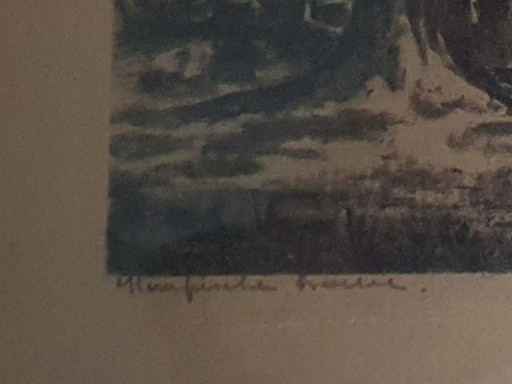 Radierung Jacques Boonen (1911-1968) – „Kempische Hoeve“ – schilderijen tekeningen, Glass, Paper (photo 2 of 6)