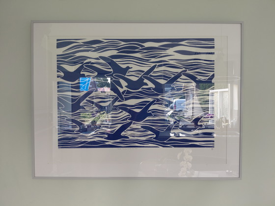 Image 1 of "BIRDS FLYING ABOVE THE SEA" Gallery Suncorner