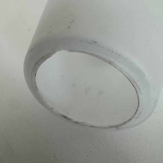 Image 1 of ANCIENNE SUSPENSION SCANDINAVE EN OPALINE VINTAGE