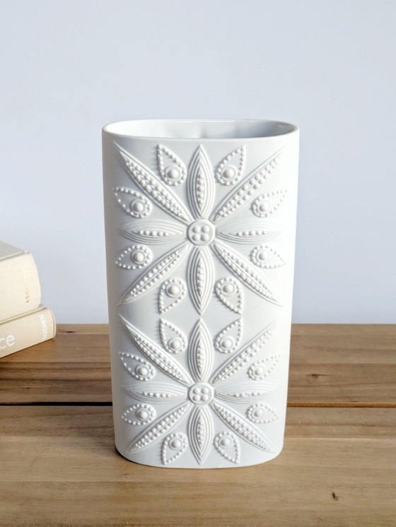 Image 1 of Midcentury Biscuit Porcelain Vase, Nanny Still for Heinrich, Germany, 1970s