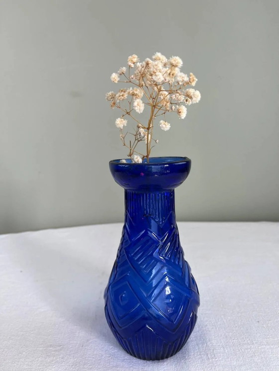 Vaso Art Déco blu cobalto – Vasi, Crystal, Glass, Art Deco (photo 2 of 7)