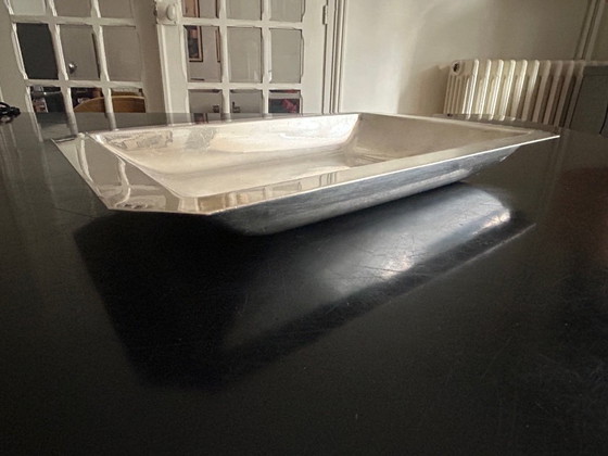 Image 1 of antique silver-plated metal dish