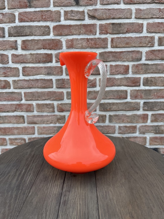 Vintage Orange 1970s Murano Vase – Glass & Decanter, Glass (photo 6 of 7)