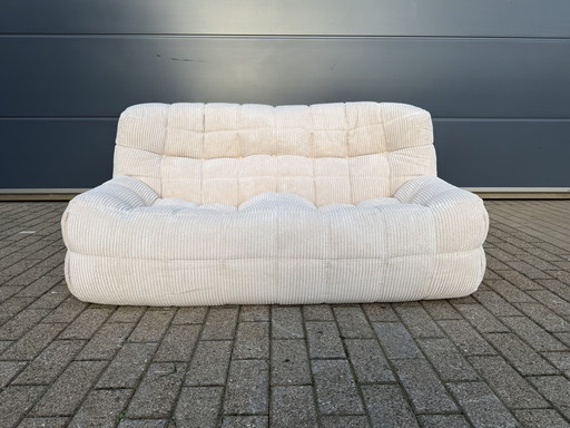 Ligne Roset Kashima (9-‘81) 2zit in Beige Corduroy 10/10