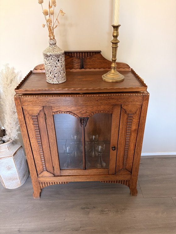Image 1 of Vintage Art Deco tea cabinet, Amsterdam School style