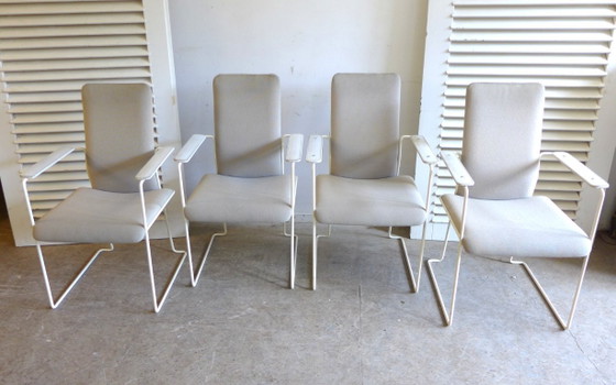 Image 1 of Set of 4 retro vintage dining chairs designed by Hennie de Jong