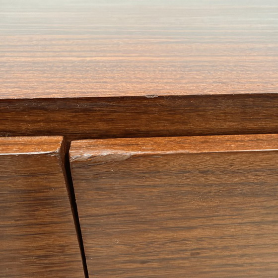 Teak Wall cabinet with drawers, Wood, Brown, Mid Century Modern (photo 6 of 7)