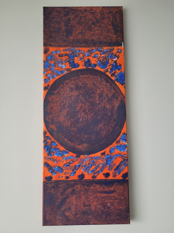 Image 1 of Set di 9 dipinti astratti di Cath Weegels