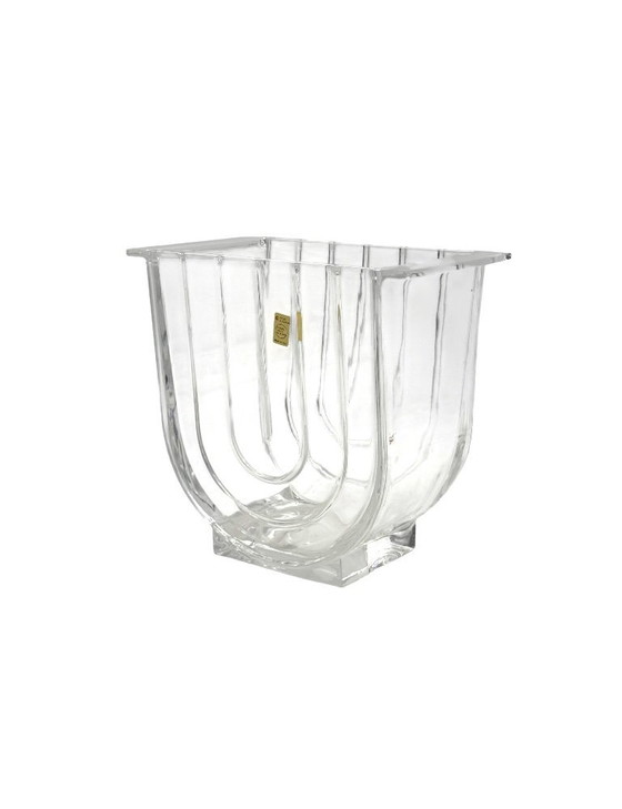 Image 1 of Vaso di cristallo moderno / secchiello per il ghiaccio, Laura Griziotti per Arnolfo di Cambio 1968