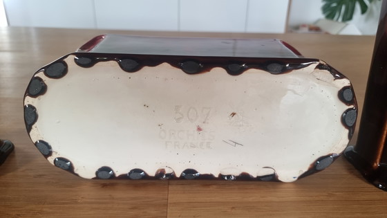 Image 1 of Juego de jarrones antiguos Art Déco + jardinera