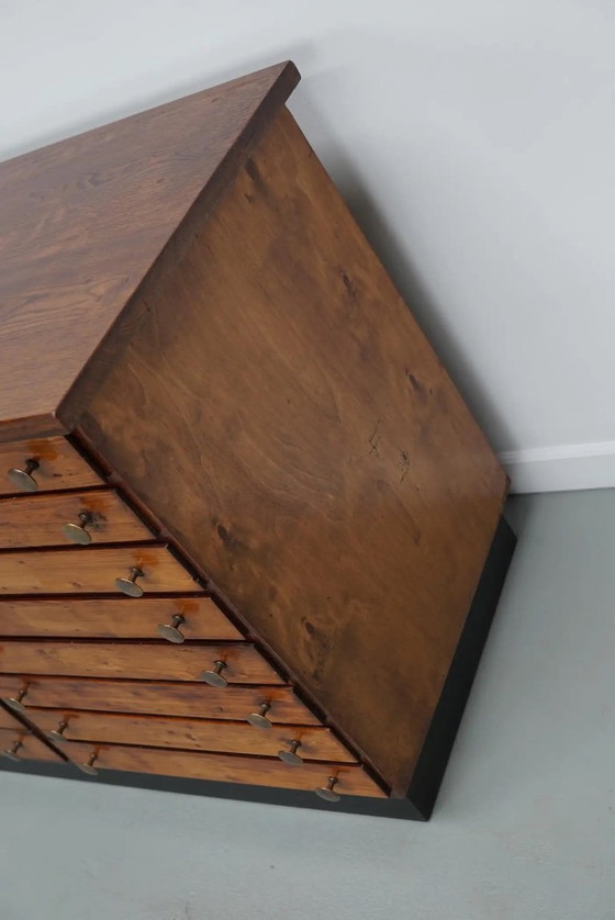 Image 1 of Alter deutscher Apothekerschrank aus Kiefer und Eiche, 1950er Jahre