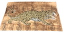 Enorme luipaard 184 cm x 118 cm. Handgeschilderd canvas uit India. Uniek.