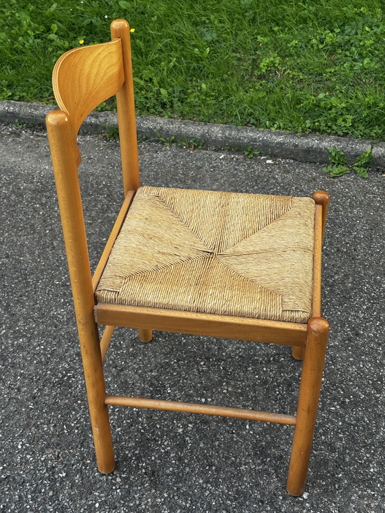 Coppia di sedie in legno e paglia – anni '50-'60 – Sedie da pranzo, Wood (photo 14 of 15)