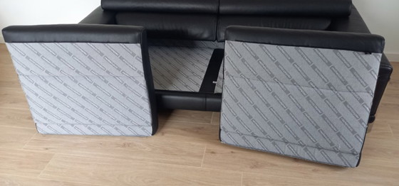 Image 1 of Sofá de 3 plazas de cuero Roche Bobois.