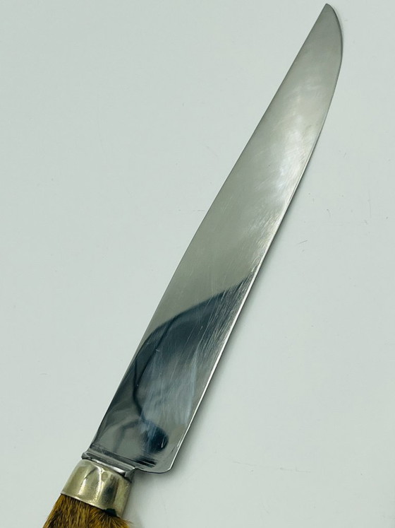 Hunting Carving Set by Gérard Pouply Rethel, Cutlery Sets, Metal, Brown (photo 8 of 12)