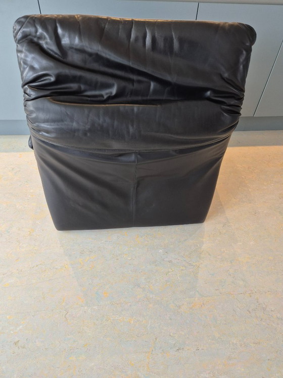 Image 1 of Hans Kaufeld Sessel – schwarzer Ledersessel
