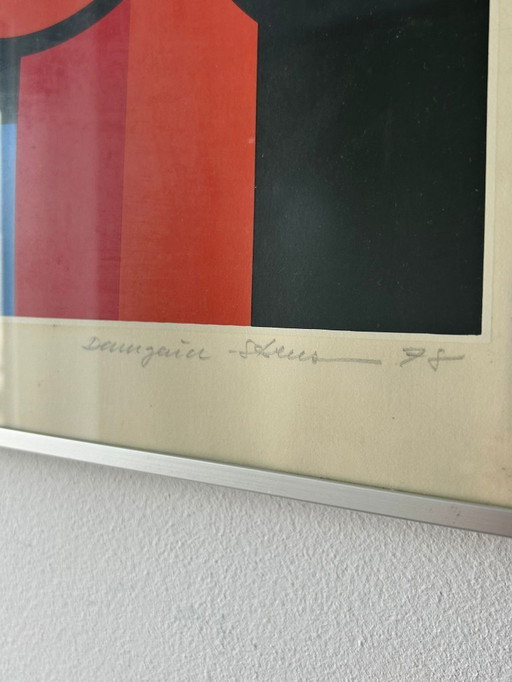 Lithografie Henning Damgård-Sørensen Deens 1978 limited