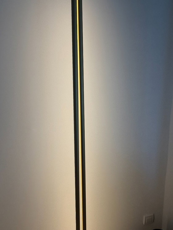 Image 1 of Le lampadaire Flos s'harmonise avec la couleur champagne.