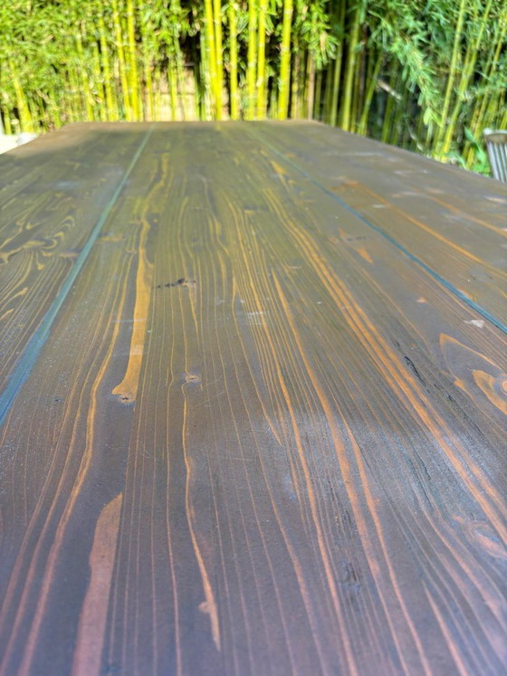 Handcrafted wooden/metal table – Dining tables, Iron (photo 4 of 10)