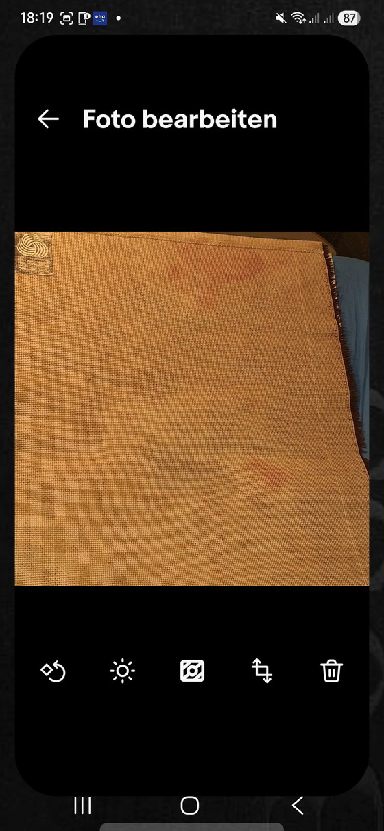 Image 1 of Vintage Rya rug from the 1970s - Pure new wool - Space Age design