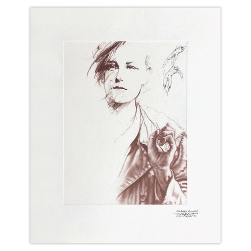 Ernest Pignon-Ernest Lithographie Rimbaud-Variationen XI 1986 – lithos zeefdrukken, Paper (photo 2 of 5)
