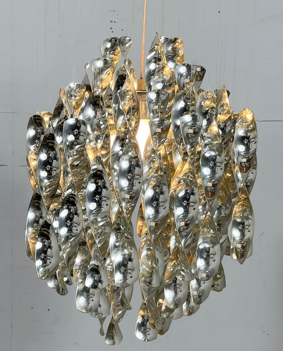 Image 1 of Lampada da soffitto a spirale di Verner Panton per Lüber AG, modello SP1, Germania, anni '70.