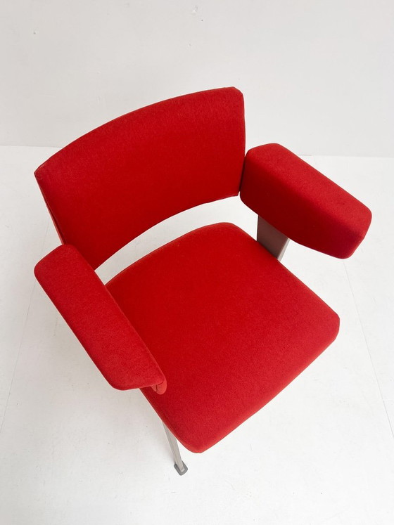 Dunkelroter Resort-Stuhl von Friso Kramer für Ahrend De Cirkel, 1970er Jahre – Sessel, Textile (photo 9 of 13)