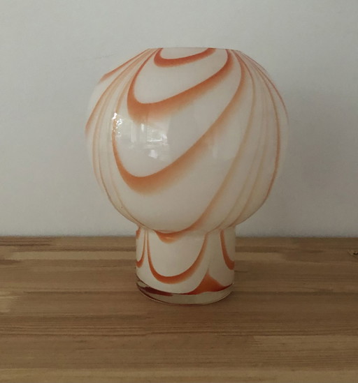 Vintage Vaas Swirl Glas