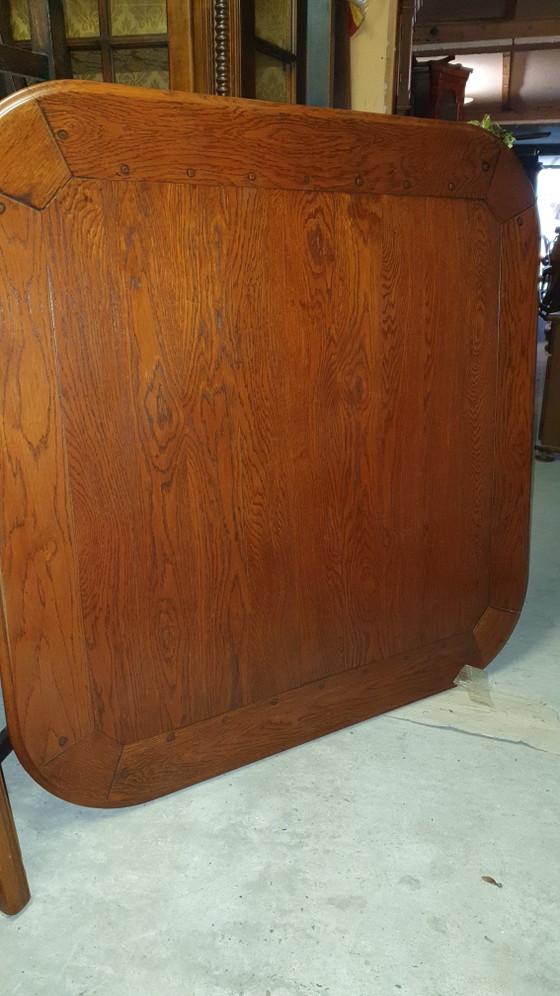 Image 1 of Bannink Art Nouveau dining table Cherry wood