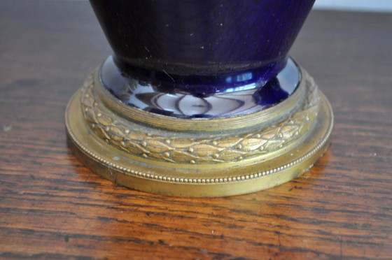 Image 1 of Pair of large earthenware vases from Tours Saint Radegonde by the ASCH factory (ref 3233)