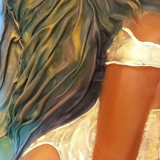 Image 1 of Embossed leather painting