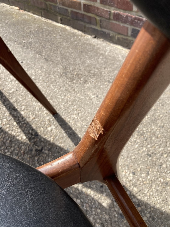 Sedie Teak Design Danese Anni '60 – Sedie da pranzo, Wood, Skai (photo 4 of 6)
