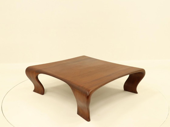 Image 1 of Organic Coffee Table in Solid Iroko by Marc Van Rampelberg
