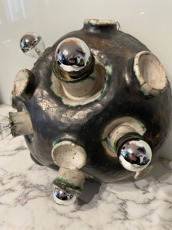 Image 1 of Brutalist keramische wandlamp