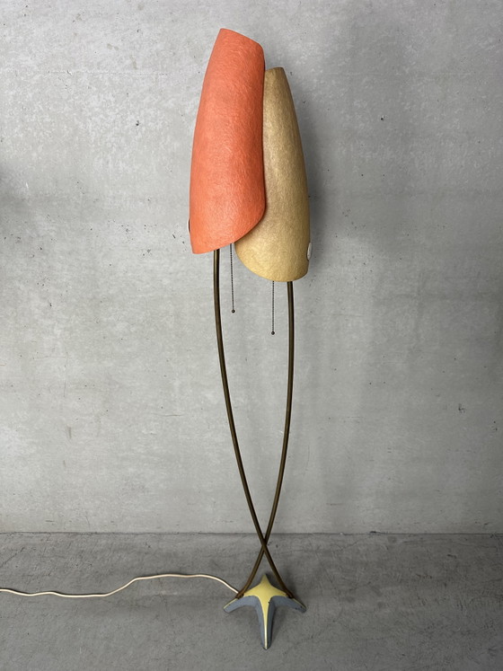 Image 1 of Vintage fiberglass floor lamp - Carl Auböck