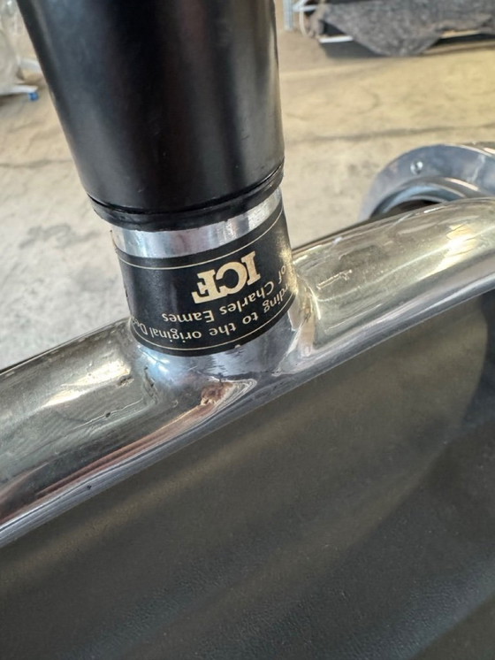 Image 1 of 4x sedia ICF Eames EA 108 in pelle