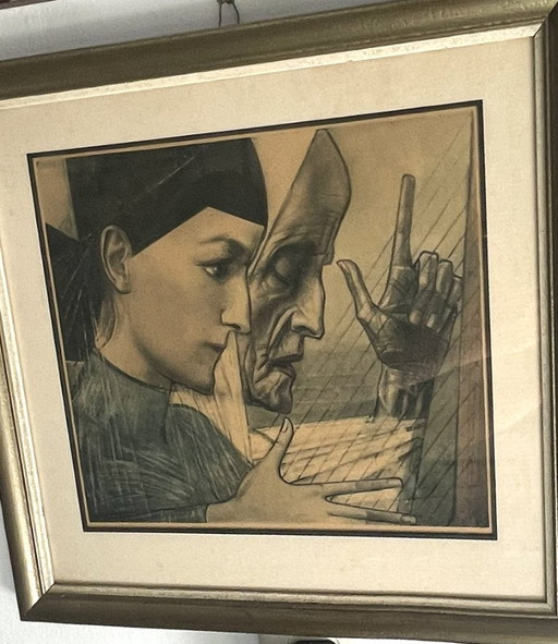 Jan Toorop (1858-1928) - Jeunesse et vieillesse – lithos zeefdrukken, Paper