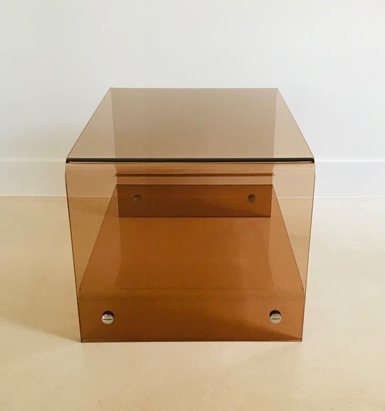 Image 1 of Tavolino Altuglas (lucite) di Michel Dumas, Francia, anni '70