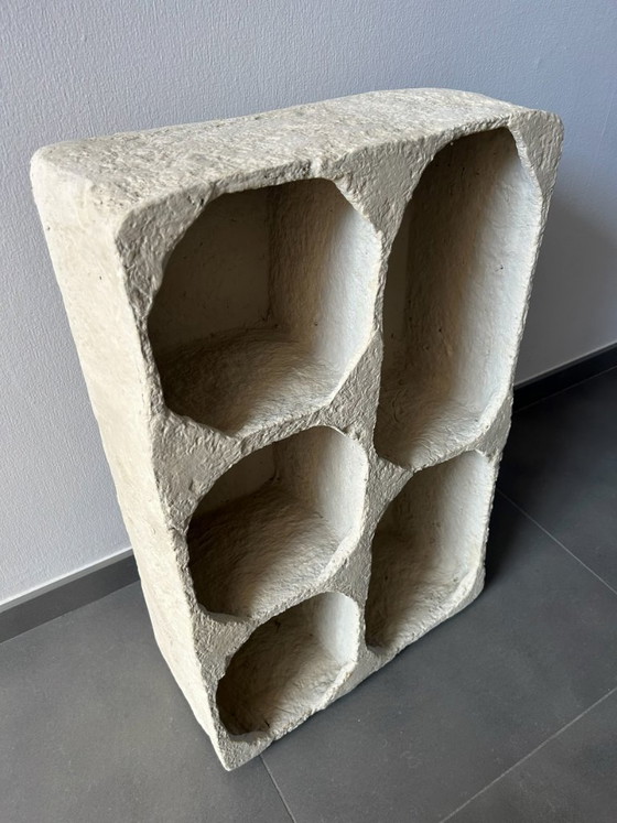 Image 1 of Mensola da parete in cartapesta – realizzata a mano, dalla forma organica