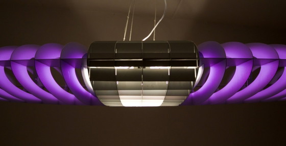 Image 1 of Titania Queen Luceplan D17Q suspension XL 140cm violet rouge vert