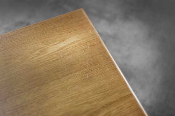 Image 1 of Vintage Mid-Century Scandinavian Modern Low Brown Oak Coffee Table by Karl-Erik Ekselius for JOC Vetlanda, 1960s