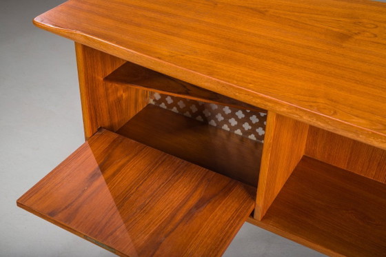 Image 1 of  Mid-Century Boomerang Desk in Teak by Peter Løvig Nielsen, Denmark, 1960s