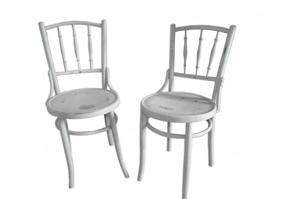 Set of Grey Bistro Chairs from Lichtig, 1900s – Dining chairs (photo 11 of 13)