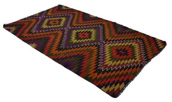 Grande tappeto Kilim Yoruk anatolico vintage, 294 × 180 cm – Tessuto a mano in lana a tessitura piatta (photo 3 of 5)