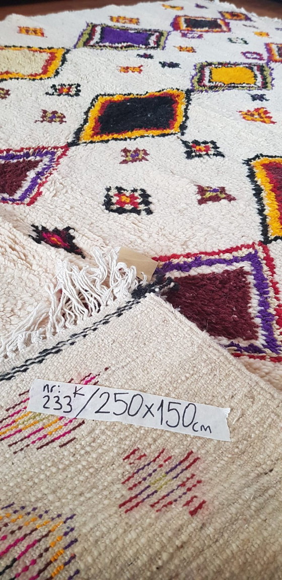 Image 1 of Handgeknoopt Berber kleed wol 250x150cm