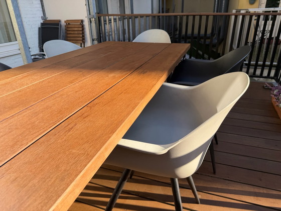 Trend Table Sophie Massiver Iroko Outdoor Esstisch, Gartentische, Holz, Braun (Foto 2 von 6)