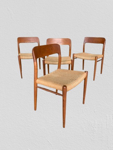Model 75 Chairs by Niels Otto Möller for J.L. Möllers Möbelfabrik