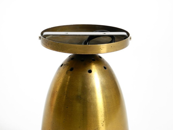 Image 1 of Large original Mid Century Modern brass ceiling lamp